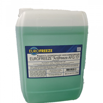 Жидкость охлаждающая низкозамерзающая EUROFREEZE Antifreeze AFG13 20кг (Green) 