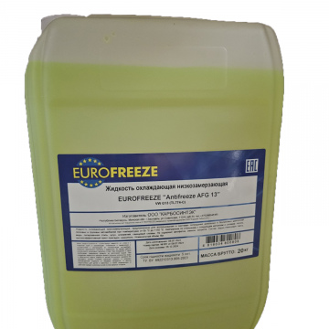 Жидкость охлаждающая низкозамерзающая EUROFREEZE Antifreeze AFG13 20кг (Yellow) 